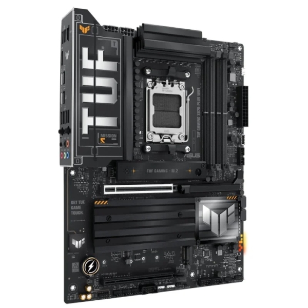 Asus Tuf Gaming X870-Plus Wifi Placa Base Am5 - Wifi, Bluetooth, Hdmi, 4X Ddr5, 2X Sata Iii, 4X M.2, Pcie 4.0, Usb 2.0, 3.2, Rj-45, Displayport - Factor De Forma Atx