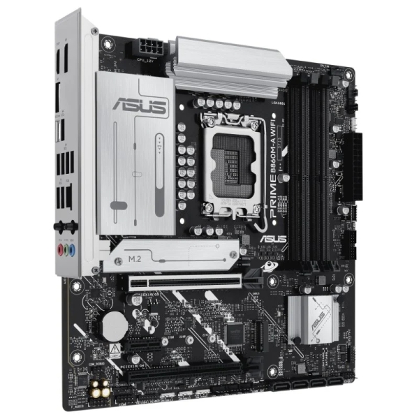 Asus Prime B860M-A Wifi Placa Base Lga 1851 - Wifi, Bluetooth, 4X Ddr5, 2X M2, 4X Sata Iii, Pcie 4.0, 5.0, Usb 2.0, 3.2, Rj-45, Hdmi, Displayport - Factor De Forma Microatx