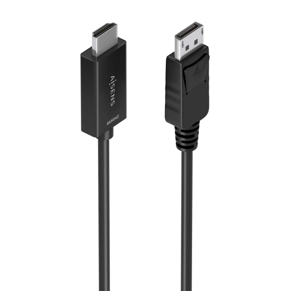 Aisens Cable Conversor Displayport A Hdmi 4K@60Hz - Dp/M-Hdmi/M - 1.5M - Color Negro