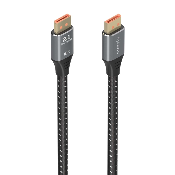 Aisens Cable Displayport V2.1 16K@60Hz 80Gbps - Dp/M-Dp/M - 1.5M - Color Negro