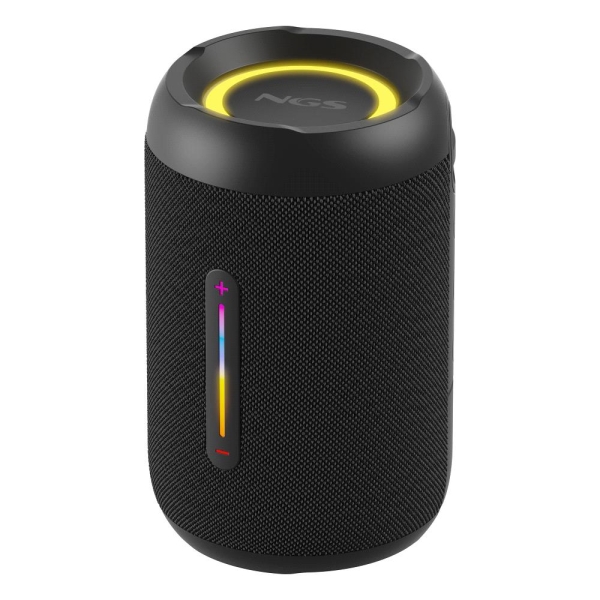 Ngs Roller Furia 2 Tiny Altavoz Bluetooth 20W Tws - Iluminacion Led - Autonomia Hasta 7H - Resistencia Al Agua Ipx7 - Color Negro