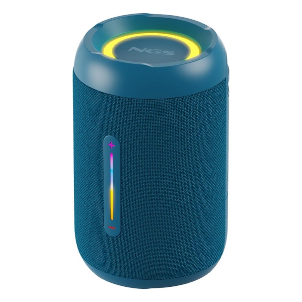 Ngs Roller Furia 2 Tiny Altavoz Bluetooth 20W Tws - Iluminacion Led - Autonomia Hasta 7H - Resistencia Al Agua Ipx7 - Color Azul