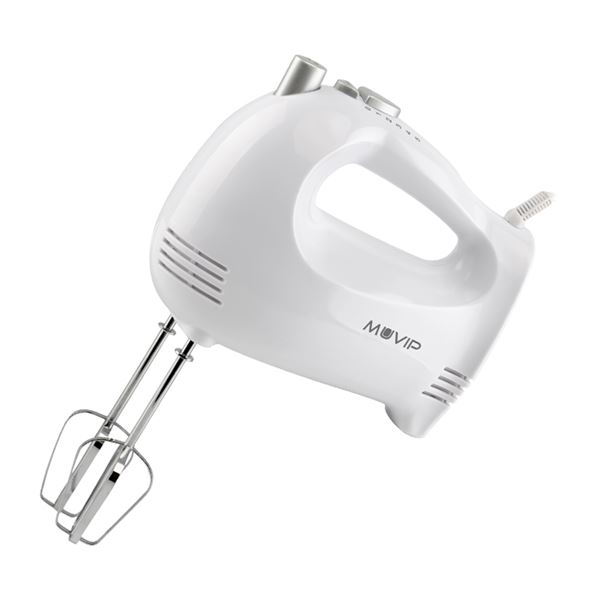 Muvip Batidora Amasadora De Mano Para Reposteria 400W - 5 Velocidades - 2 Conjuntos De Varillas - Boton Turbo
