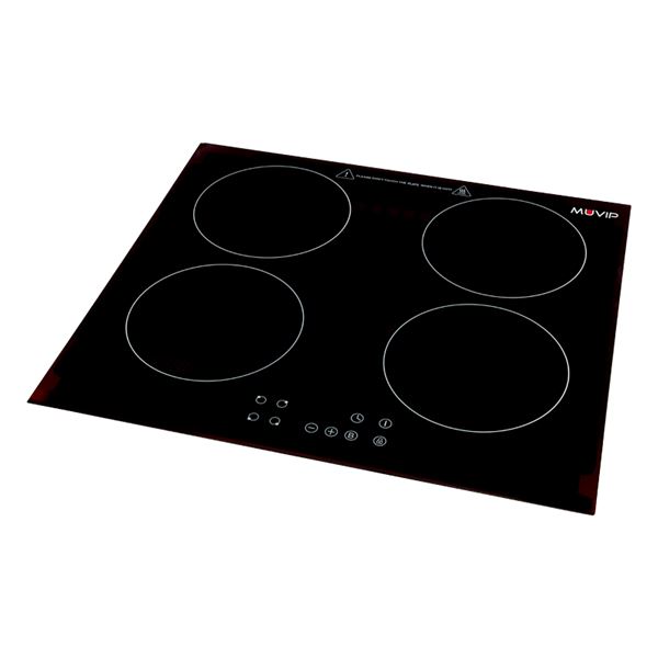 Muvip Cocina De Induccion Doble 7200W - 9 Niveles De Potencia - Apta Para Encastrar O Sobremesa - Temporizador