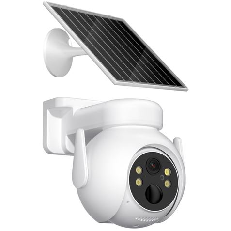 Xo Cr10 Camara Vigilancia Wifi - Motorizada 355º - Deteccion De Movimiento - Vision Nocturna - Ip66 - Sonido Bidireccional - Panel Solar