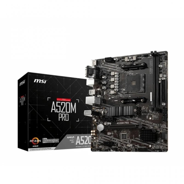 Msi Placa Base A520M Pro Am4 2Xddr4 - Hdmi, Vga, Dp, M.2, Usb3.2, Microatx