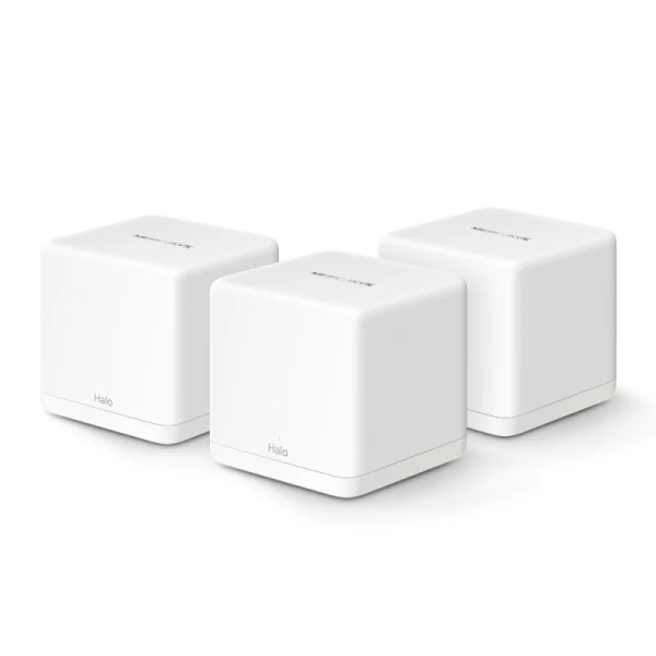 Mercusys H60X Sistema Wi-Fi 6 Mesh Ax1500 Doble Banda - 3 Unidades Halo - Cobertura Hasta 550 M² - Color Blanco