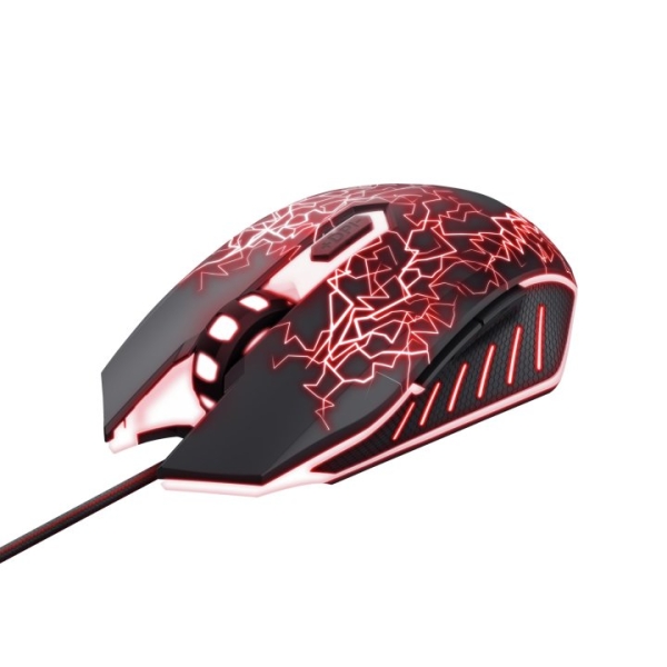 Trust Raton Gaming Usb - 4000Dpi - 6 Botones - Iluminacion Led - Uso Ambidiestro - Color Negro