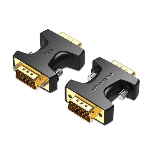 Vention Adaptador Vga Macho A Vga Macho - Color Negro