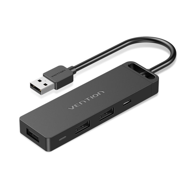 Vention Hub 6 En 1 Usb-A A 3Xusb 2.0/Sd/Tf/Micro-B - 0.15M - Color Negro