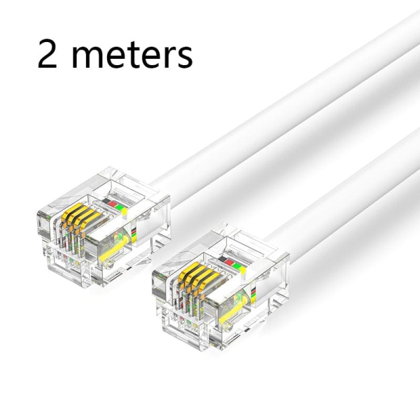 Vention Cable De Telefono Rj11 - 2M - Color Blanco