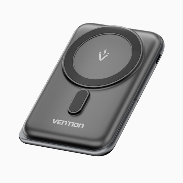 Vention Powerbank 1000Mah Magnetico Inalambrico - Usb-C - Carga Rapida 20W - Color Negro