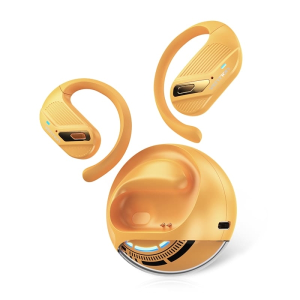 Vention Openbeat O12 Auriculares Bluetooth 5.4 Con Estuche De Carga - True Wireless - Open Ear - 7H Autonomia - Color Naranja