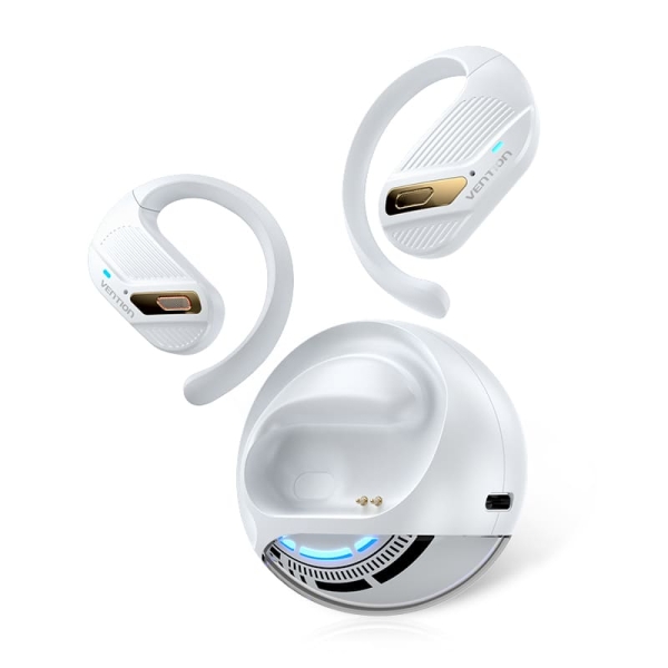 Vention Openbeat O12 Auriculares Bluetooth 5.4 Con Estuche De Carga - True Wireless - Open Ear - 7H Autonomia - Color Blanco