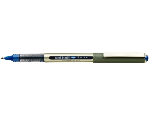 Uni-Ball Eye Fine Ub-157E Boligrafo De Tinta Liquida - Punta De Bola 0.7Mm - Tinta Resistente Al Agua Y Luz - Sistema De Control De Tinta - Color Azul