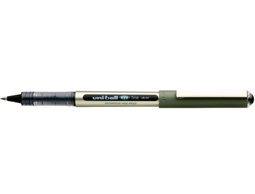 Uni-Ball Eye Fine Ub-157E Boligrafo De Tinta Liquida - Punta De Bola 0.7Mm - Tinta Resistente Al Agua Y Luz - Sistema De Control De Tinta - Color Negro