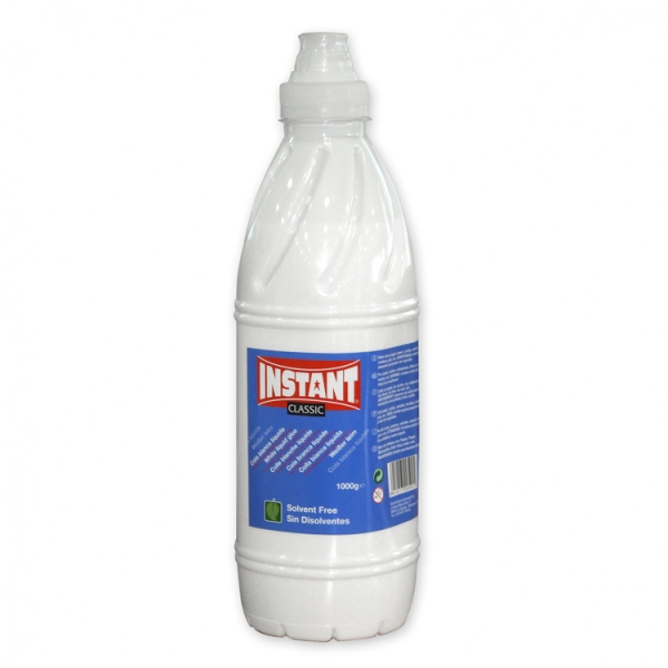 Instant Classic Cola Blanca 1000Gr - Apto Para Uso Infantil Y/O Domestico - Sin Disolventes - Color Blanco