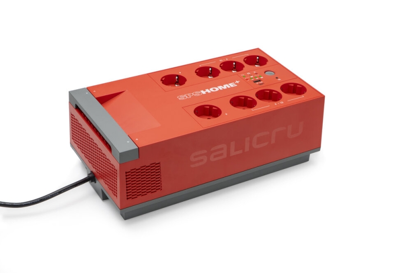 Salicru Sps 850 Home+ Sistema De Alimentacion Ininterrumpida - Sai/Ups - 850 Va - Off-Line Multibase - Color Rojo