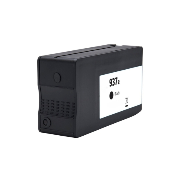 Hp 937E Xl Negro Cartucho De Tinta Pigmentada Generico - Reemplaza 4S6W9Ne/4S6W5Ne (Chip Reforzado Contra Actualizaciones)
