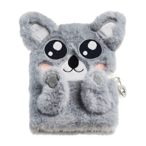Miquel Rius Back2Fun Diario Secreto Peluche Koala - 80 Hojas Rayadas De Papel 80Gr - Cierre Con Llave