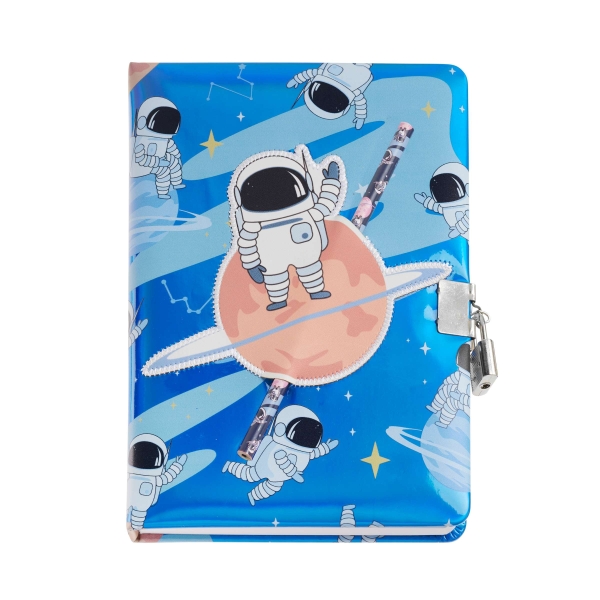 Miquel Rius Back2Fun Diario Secreto Holografico Astronauta - Cierre Con Candado - Lapiz Incluido