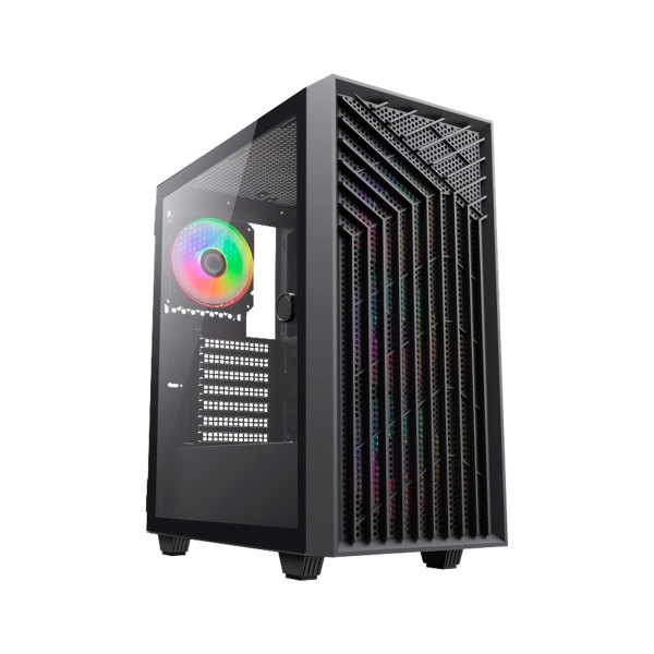 Coolbox Ga300 Gridline Caja Torre Atx, Micro Atx, Mini-Itx - Lateral Cristal Templado - Tamaño Hdd 2.5