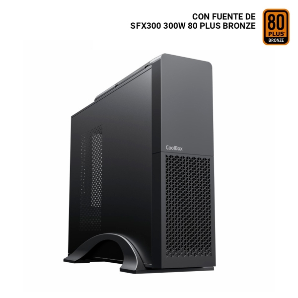 Coolbox T313-Bz Slim Caja Torre Micro Atx, Mini Itx - Tamaño Hdd 2.5