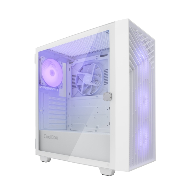 Coolbox Ga300 Gridline Caja Torre Atx, Micro Atx, Mini-Itx - Lateral Cristal Templado - Tamaño Hdd 2.5