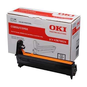 Oki C5850/C5950/Mc560 Negro Tambor De Imagen Original - 43870024 (Drum)