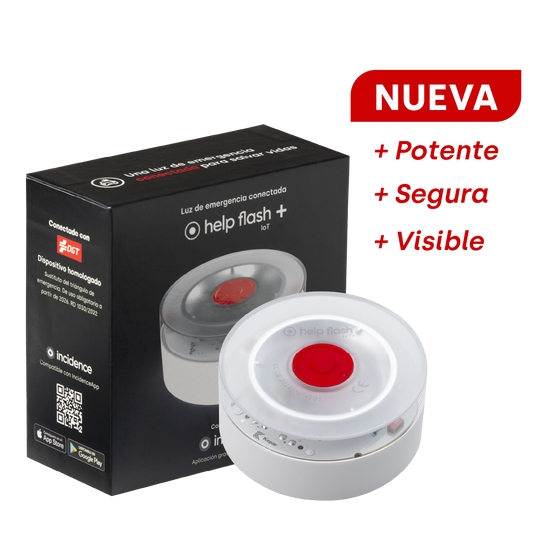 Help Flash Iot+ Baliza De Señalizacion De Emergencia V16 Conectada Con Dgt - Proteccion Ip54 - Datos Hasta Enero 2038