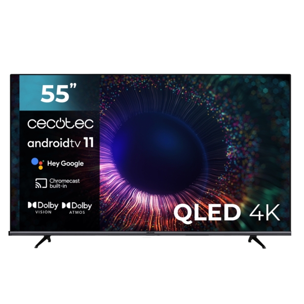 Cecotec V1+ Series Vqu11055+S Televisor Smart Tv Sin Marco De 55