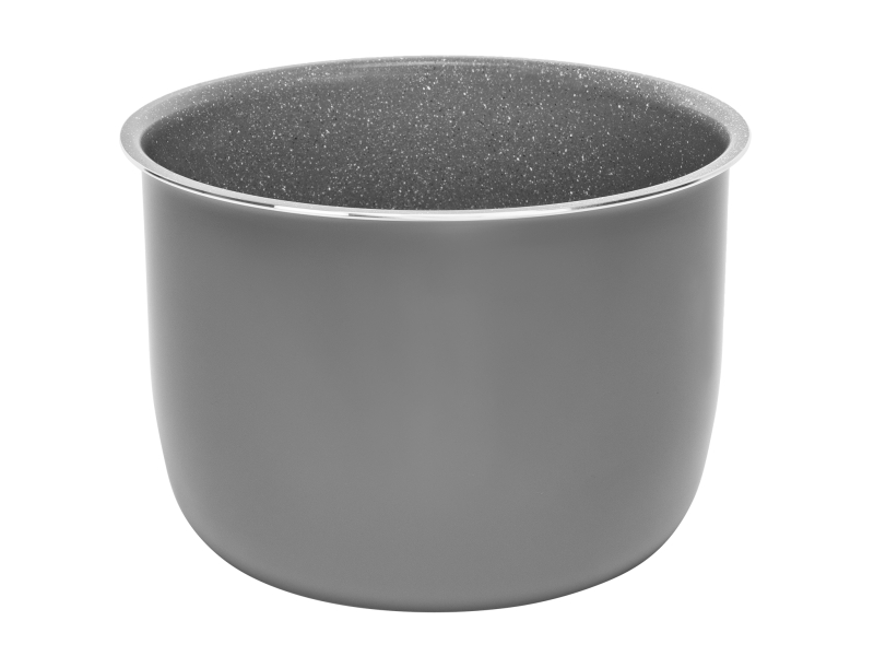 Cecotec Excelsior Cubeta Ceramica Para Ollas Gm De 6L - Material Ceramico Resistente - Antiadherente Tricapa - Facil Limpieza - Color Gris