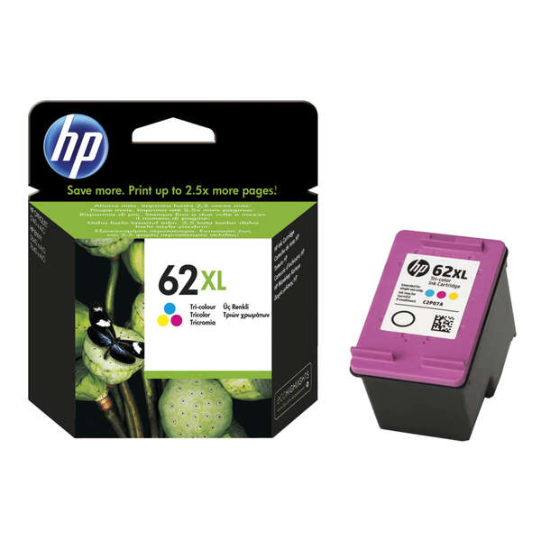 Hp 62Xl Color Cartucho De Tinta Original - C2P07Ae