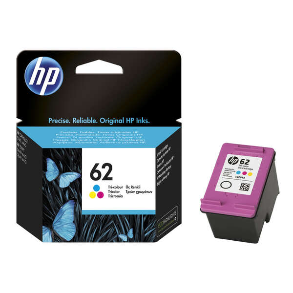 Hp 62 Color Cartucho De Tinta Original - C2P06Ae