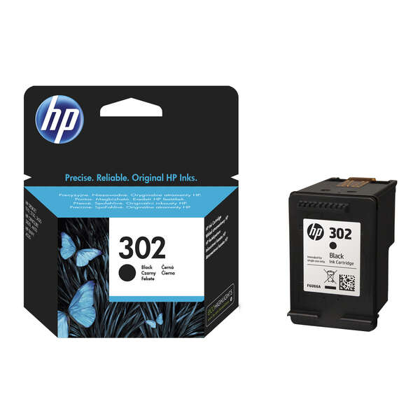 Hp 302 Negro Cartucho De Tinta Original - F6U66Ae