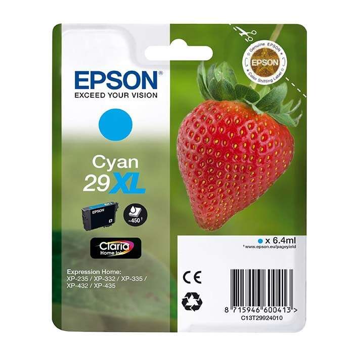 Epson T2992 (29Xl) Cyan Cartucho De Tinta Original - C13T29924012