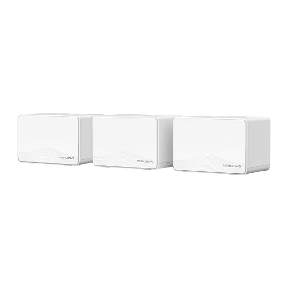 Mercusys Halo H25Be Pack De 3 Unidades Sistema Mesh Wi Fi 7 Be3600 - Cobertura Hasta 460M2 - Velocidad Hasta 3600 Mbps - Color Blanco
