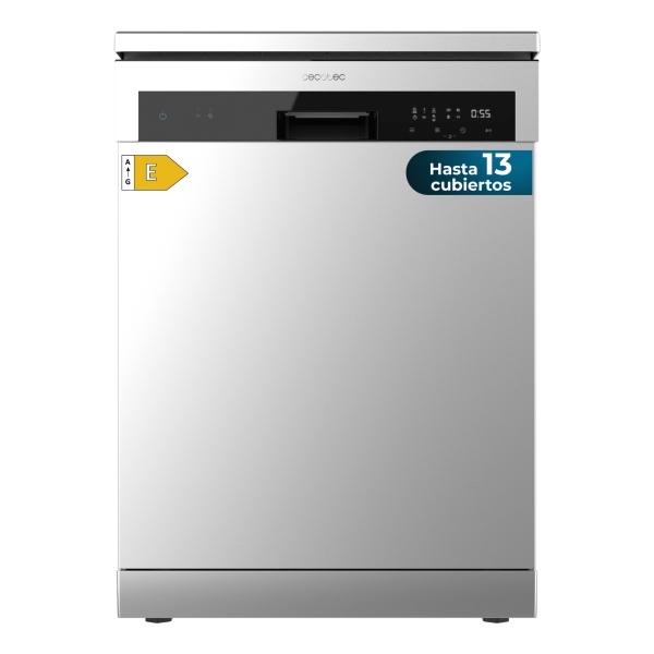 Cecotec Bolero Aguazero 6110 Inox Lavavajillas De 60Cm - 13 Cubiertos - Temperatura Regulable - Seguro Infantil - 6 Programas - Inicio Programable - Funcion Media Carga - Color Blanco