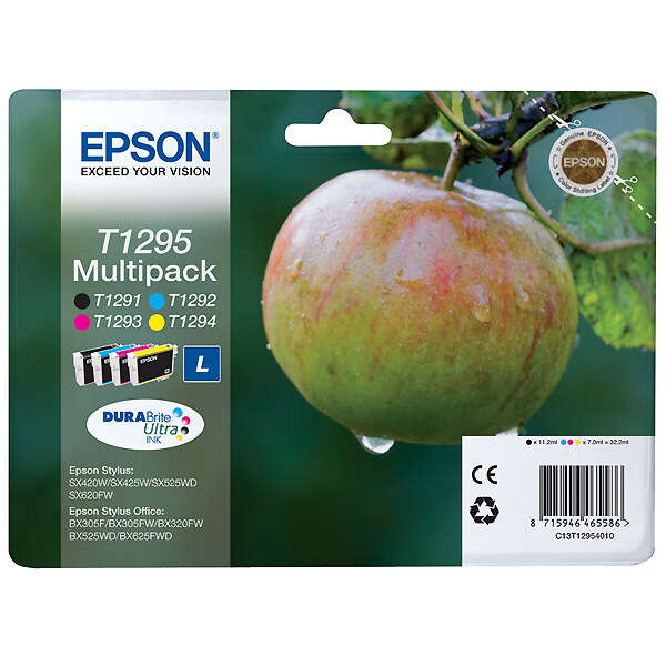 Epson T1295 Pack De 4 Cartuchos De Tinta Originales - C13T12954012