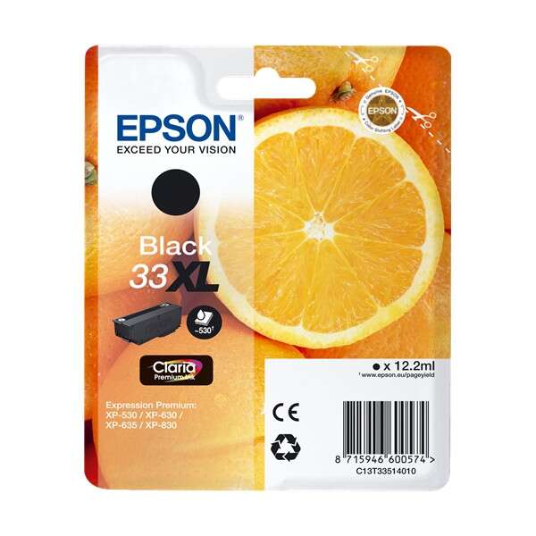 Epson T3351 (33Xl) Negro Cartucho De Tinta Original - C13T33514012