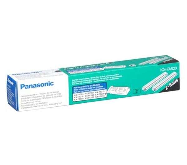 Panasonic Kx-Fa52X Pack De 2 Rollos De Transferencia Termica Originales