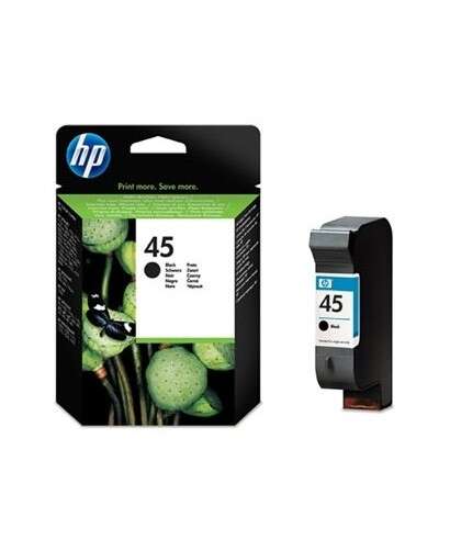 Hp 45 Negro Cartucho De Tinta Original - 51645Ae