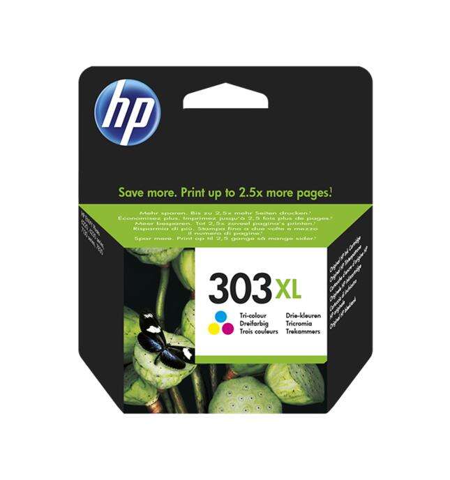 Hp 303Xl Color Cartucho De Tinta Original - T6N03Ae