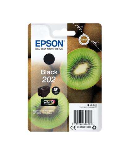 Epson 202 Negro Cartucho De Tinta Original - C13T02E14010