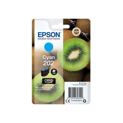 Epson 202 Cyan Cartucho De Tinta Original - C13T02F24010