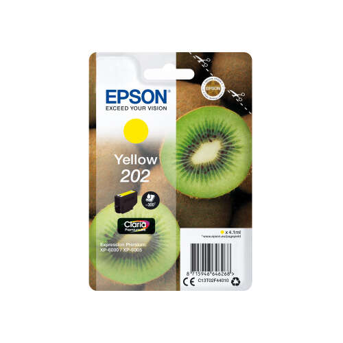 Epson 202 Amarillo Cartucho De Tinta Original - C13T02F44010