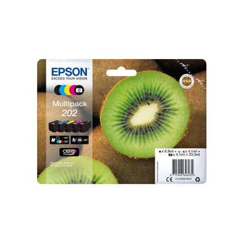 Epson 202 Pack De 5 Cartuchos De Tinta Originales - C13T02E74010