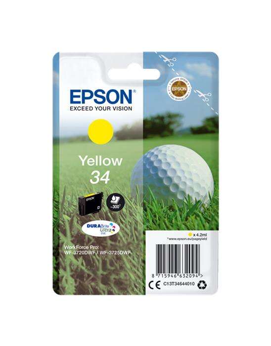 Epson T3464 (34) Amarillo Cartucho De Tinta Original - C13T34644010