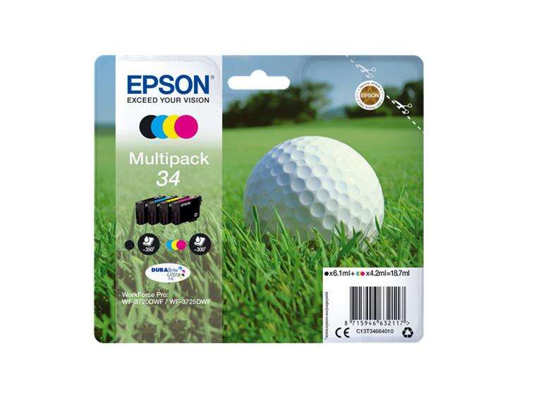 Epson T3466 Pack De 4 Cartuchos De Tinta Originales - C13T34664010