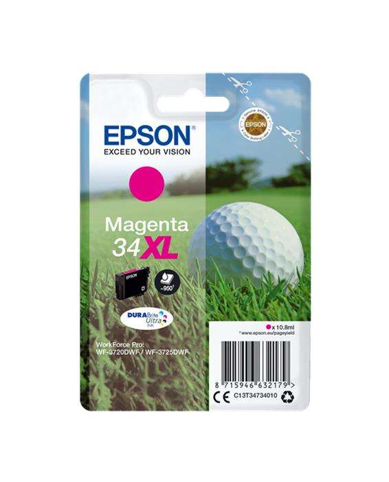 Epson T3473 (34Xl) Magenta Cartucho De Tinta Original - C13T34734010